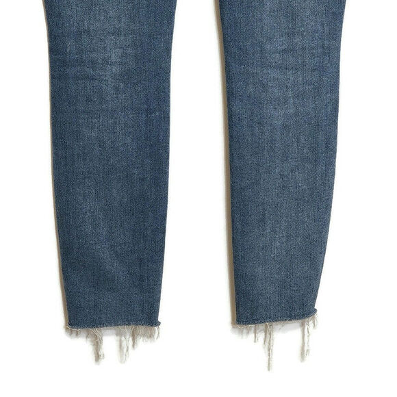 PAIGE Verdugo Ankle Distressed Raw Hem High Rise Crop Denim Skinny Jean Size 26 - Picture 10 of 15